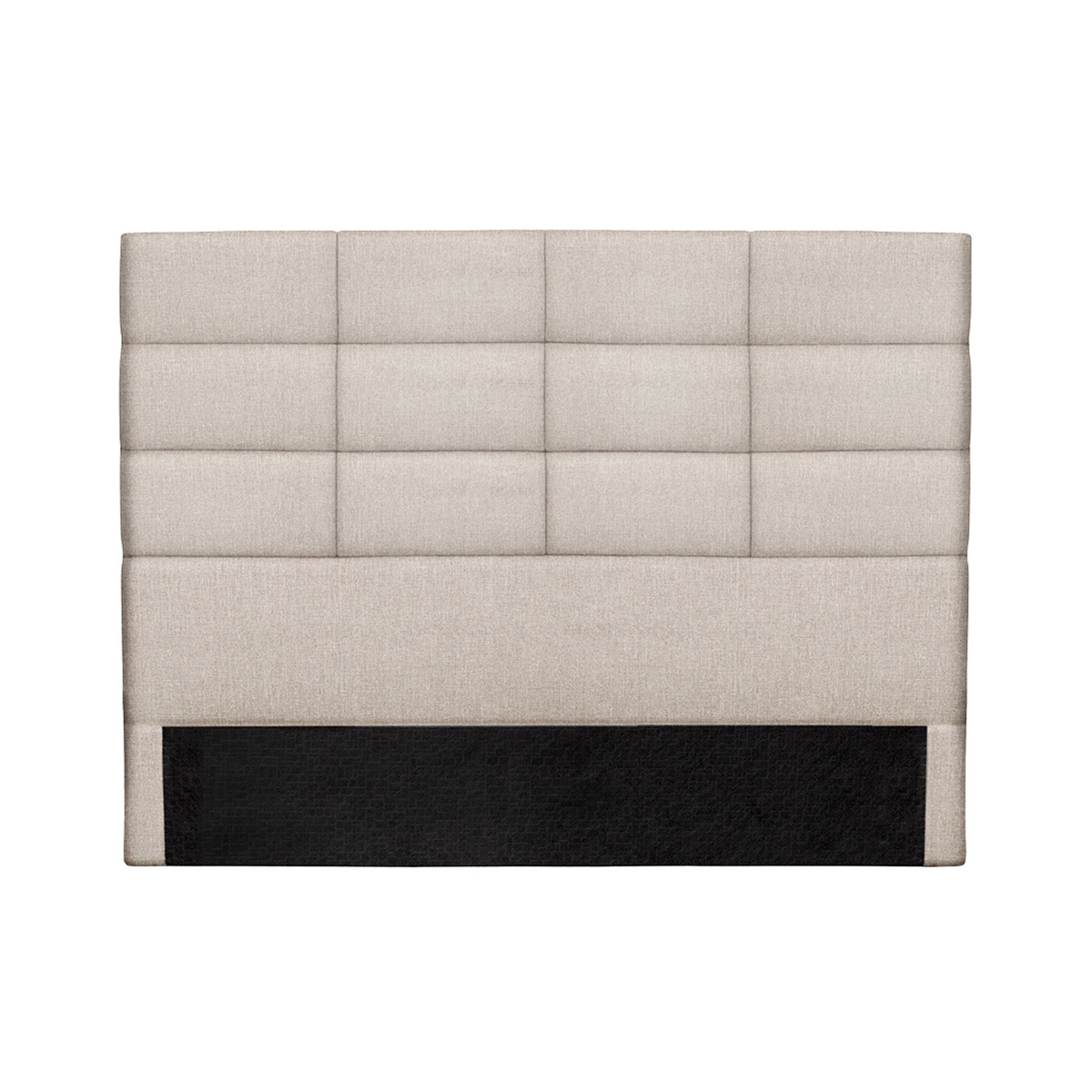 Testiera del letto moderna in tessuto beige naturale 160 cm ANATOLE