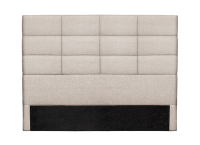Testiera del letto moderna in tessuto beige naturale 160 cm ANATOLE