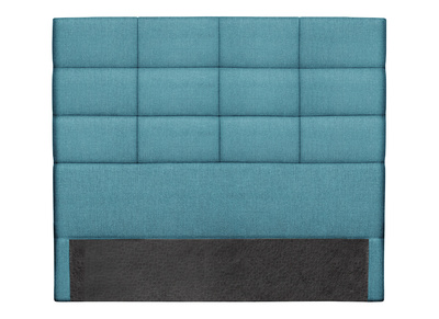 Testiera del letto moderna in tessuto blu anatra 160 cm ANATOLE - Testiera del letto moderna in tessuto blu anatra 160 cm ANATOLE