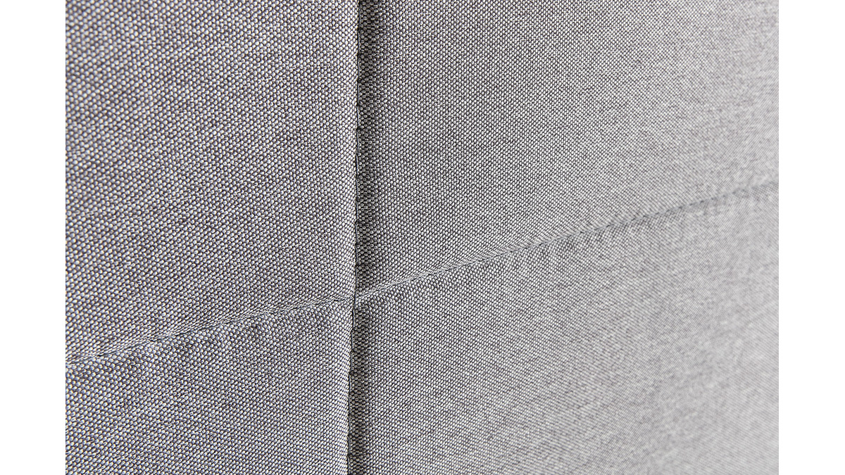 Testiera del letto moderna in tessuto grigio 140cm ANATOLE