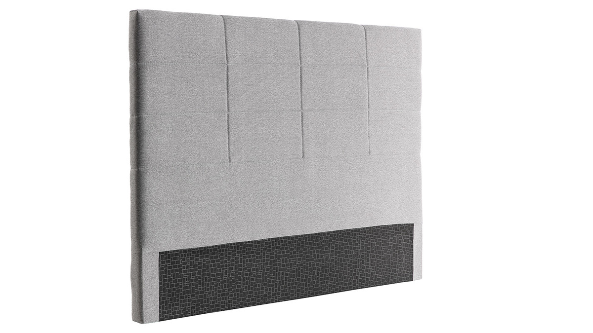 Testiera del letto moderna in tessuto grigio 160 cm ANATOLE