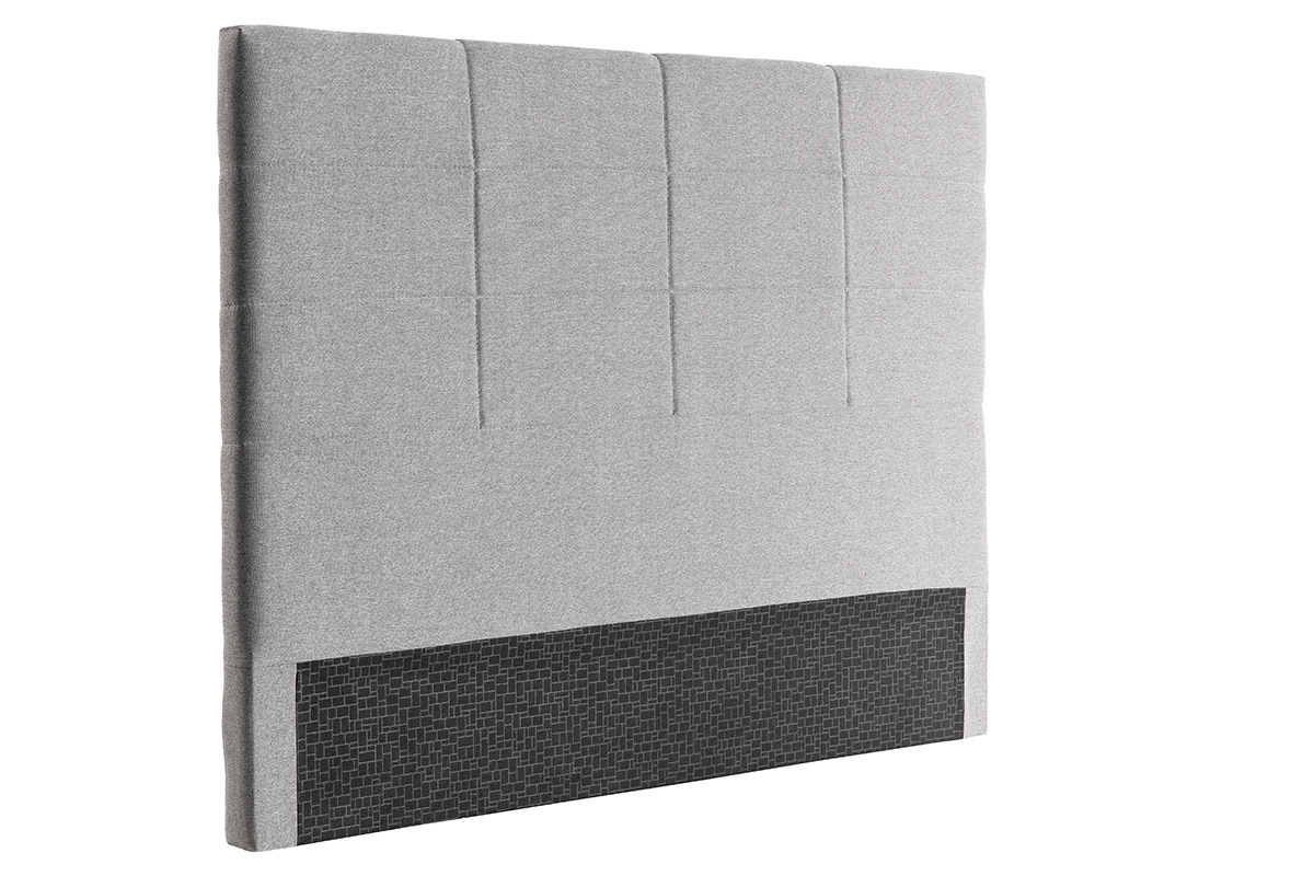 Testiera del letto moderna in tessuto grigio 160 cm ANATOLE