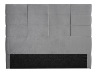 Testiera del letto moderna in tessuto velluto grigio 160 cm ANATOLE