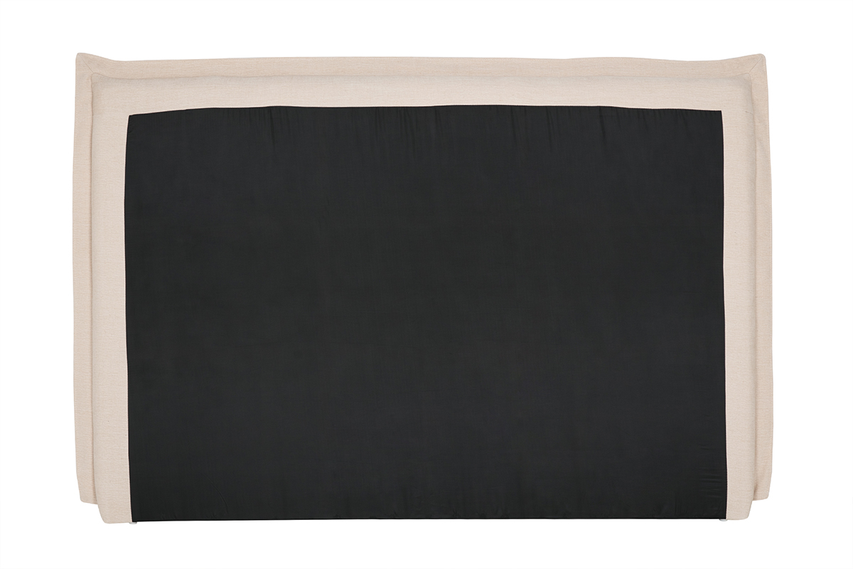 Testiera in tessuto effetto lino beige L160 cm PIA