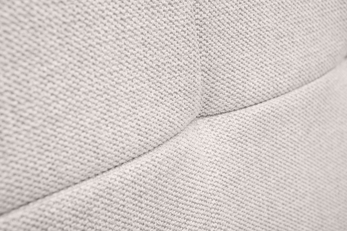 Testiera in tessuto effetto velluto testurizzato beige L170 cm SUKA