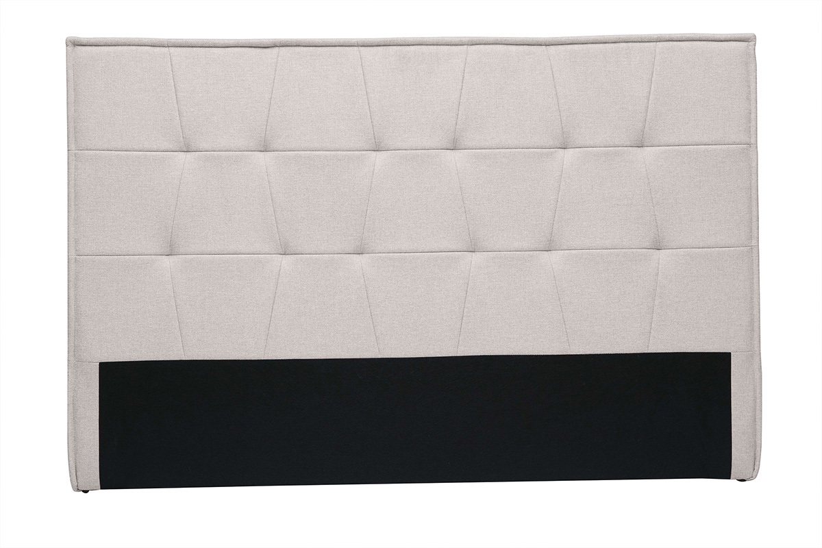 Testiera in tessuto effetto velluto testurizzato beige L170 cm SUKA