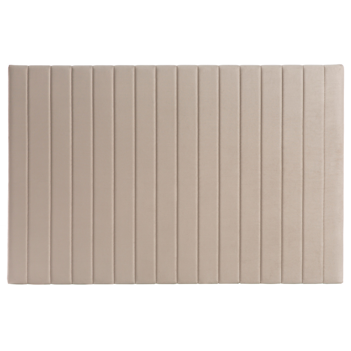 Testiera in velluto grigio beige L170 cm NEHA