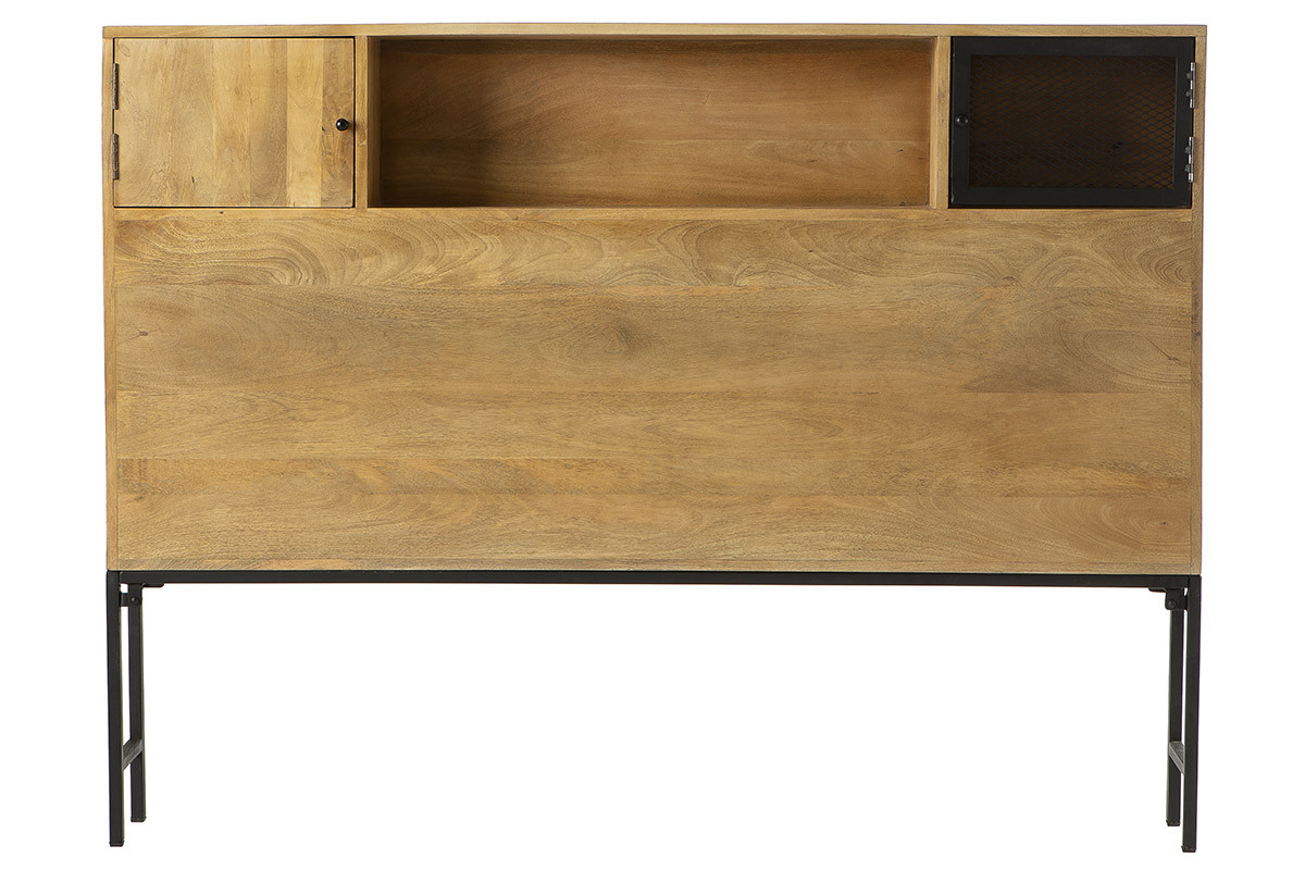 Testiera letto industriale con cassetti 160 cm RACK