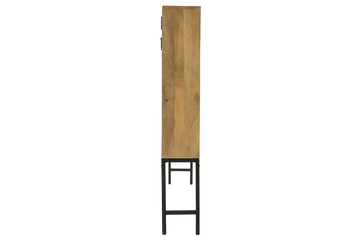 Testiera letto industriale con cassetti 160 cm RACK