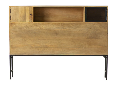 Testiera letto industriale con cassetti 160 cm RACK - Testiera letto industriale con cassetti 160 cm RACK