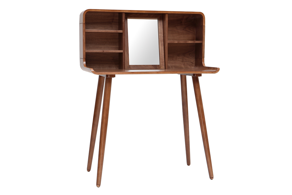 Toeletta trucco  vintage legno noce HALLEN