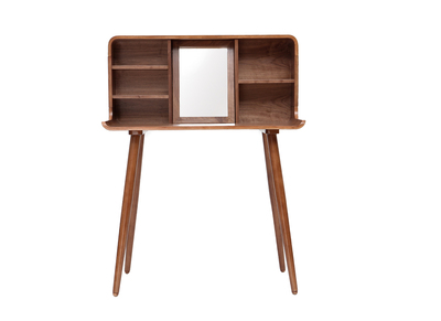 Toeletta trucco vintage legno noce HALLEN - Toeletta trucco vintage legno noce HALLEN